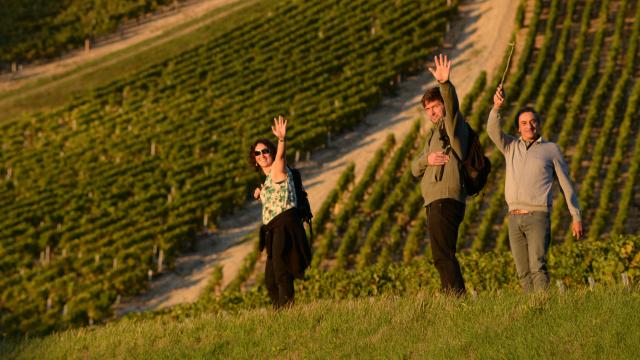 Randonneurs qui saluent